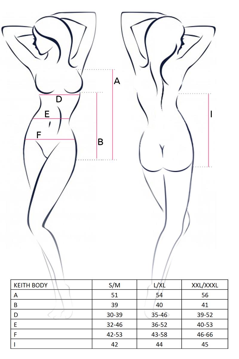 Bielizna-Keith Body Black S/M - Casmir