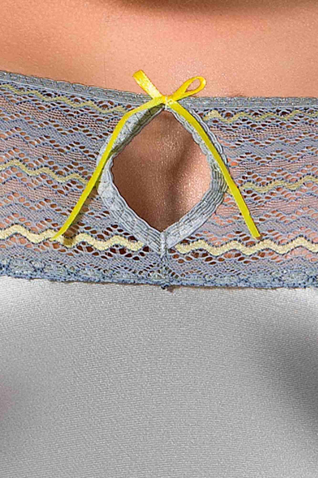 Bielizna-Avena Corset Silver S/M - Casmir