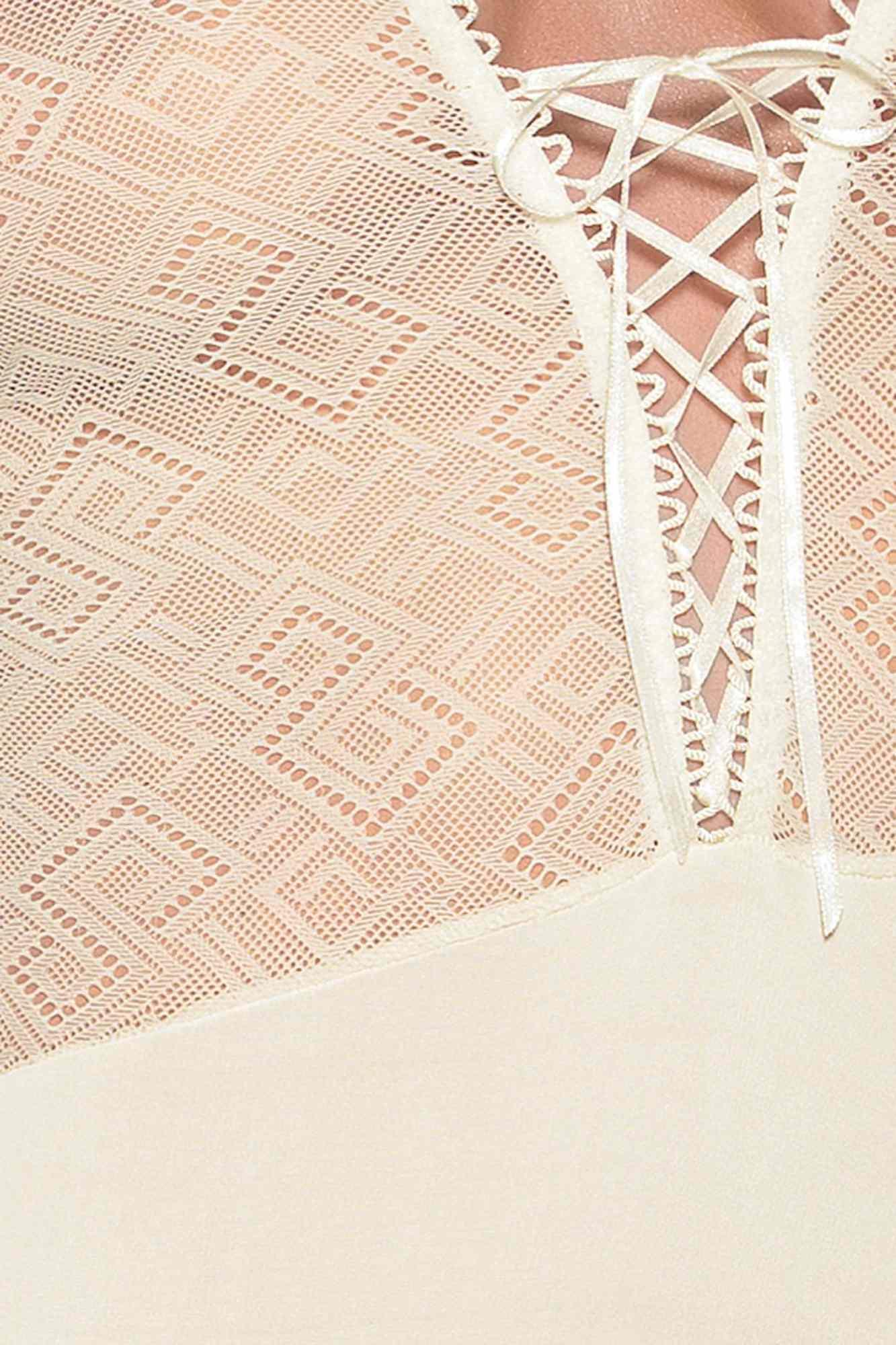 Bielizna-Creda Corset Cream L/Xl - Casmir