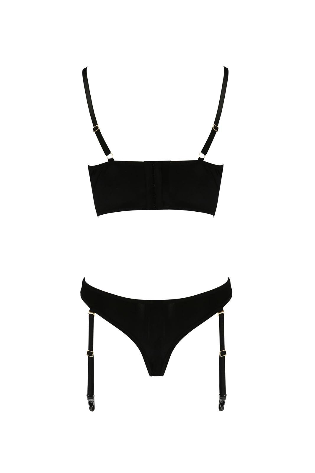 Bielizna-Lara Set Black S/M - Casmir