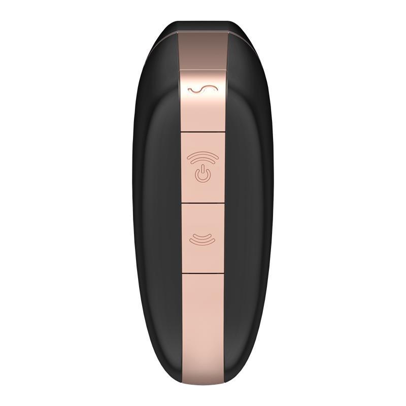 Wibrator - Love Triangle Air Pulse Stimulator + Vibration Black