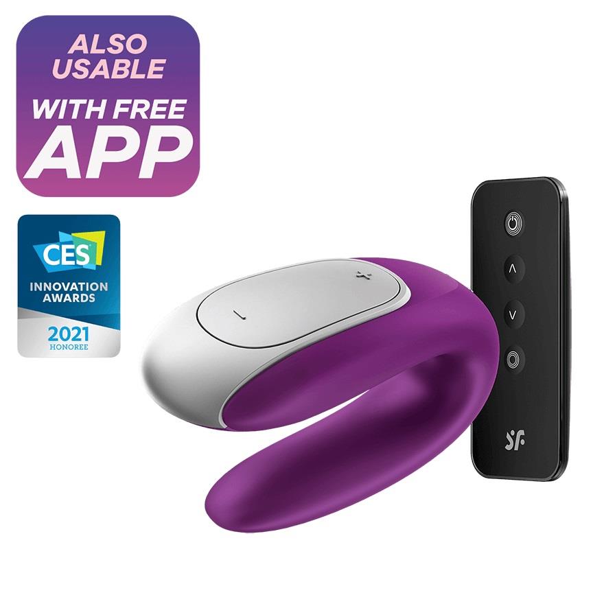 Wibrator dla par sterowany pilotem i aplikacją Double Fun