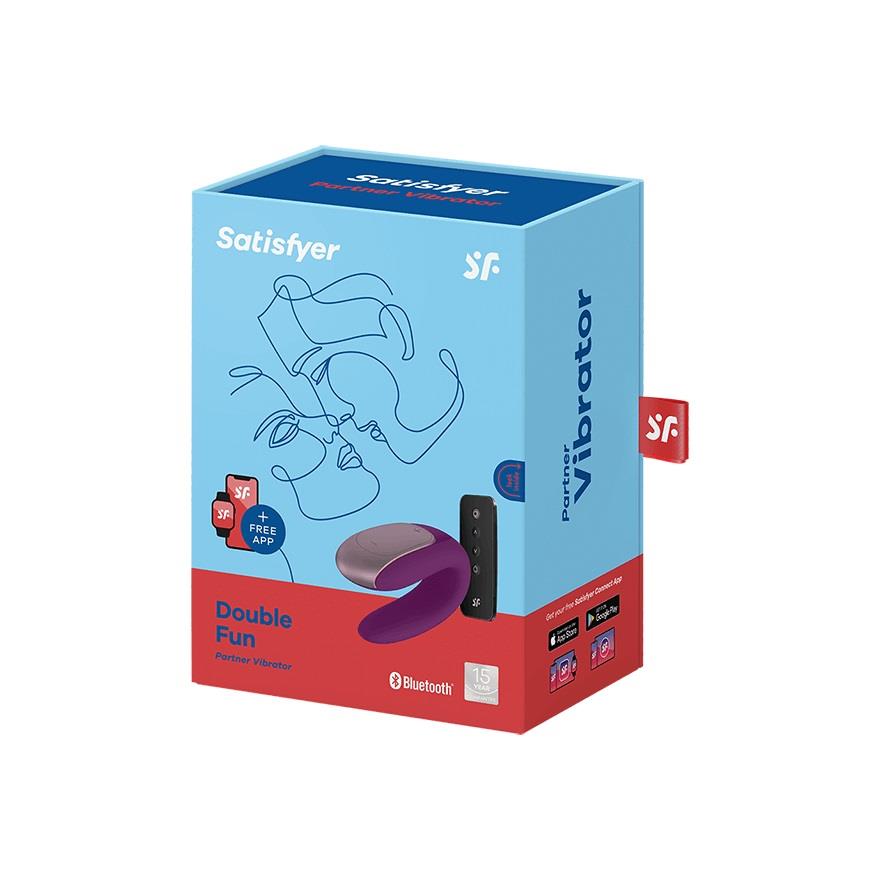 Wibrator dla par sterowany pilotem i aplikacją Double Fun