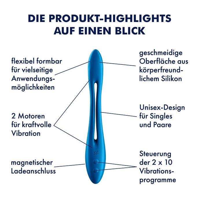 Elastic Game Multi Vibrator (Dark Blue)