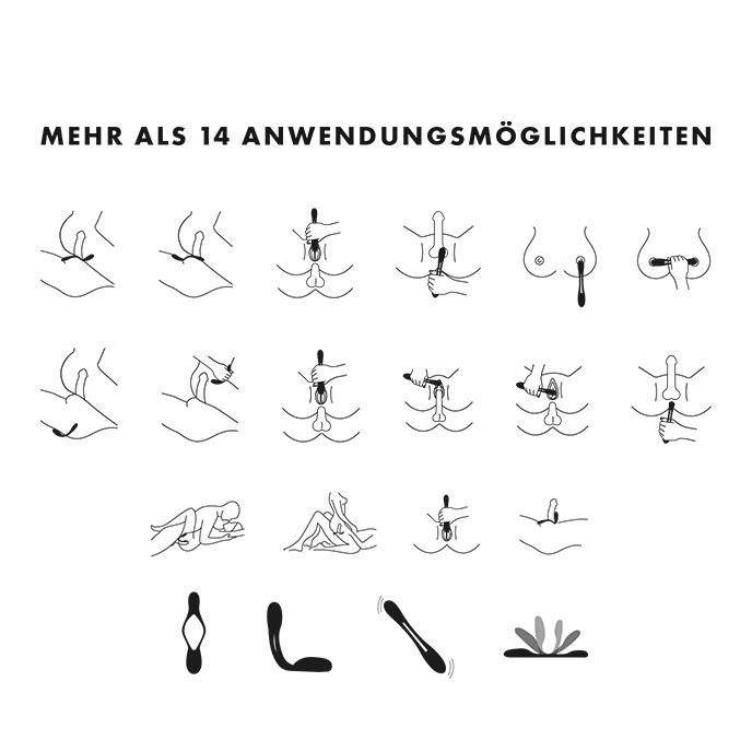 Elastic Game Multi Vibrator (Dark Blue)