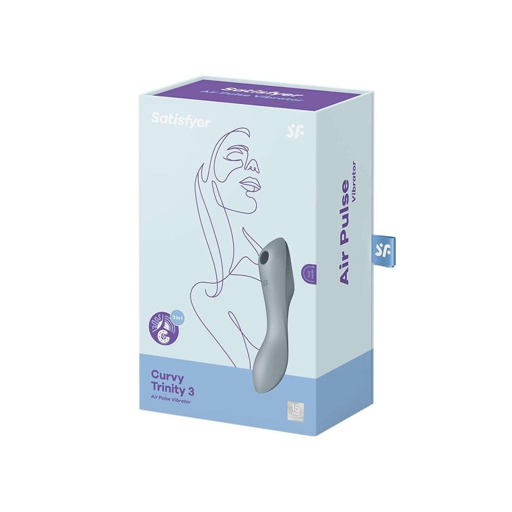 Vibrátor Satisfyer Curvy Trinity 3 (Blue Grey)