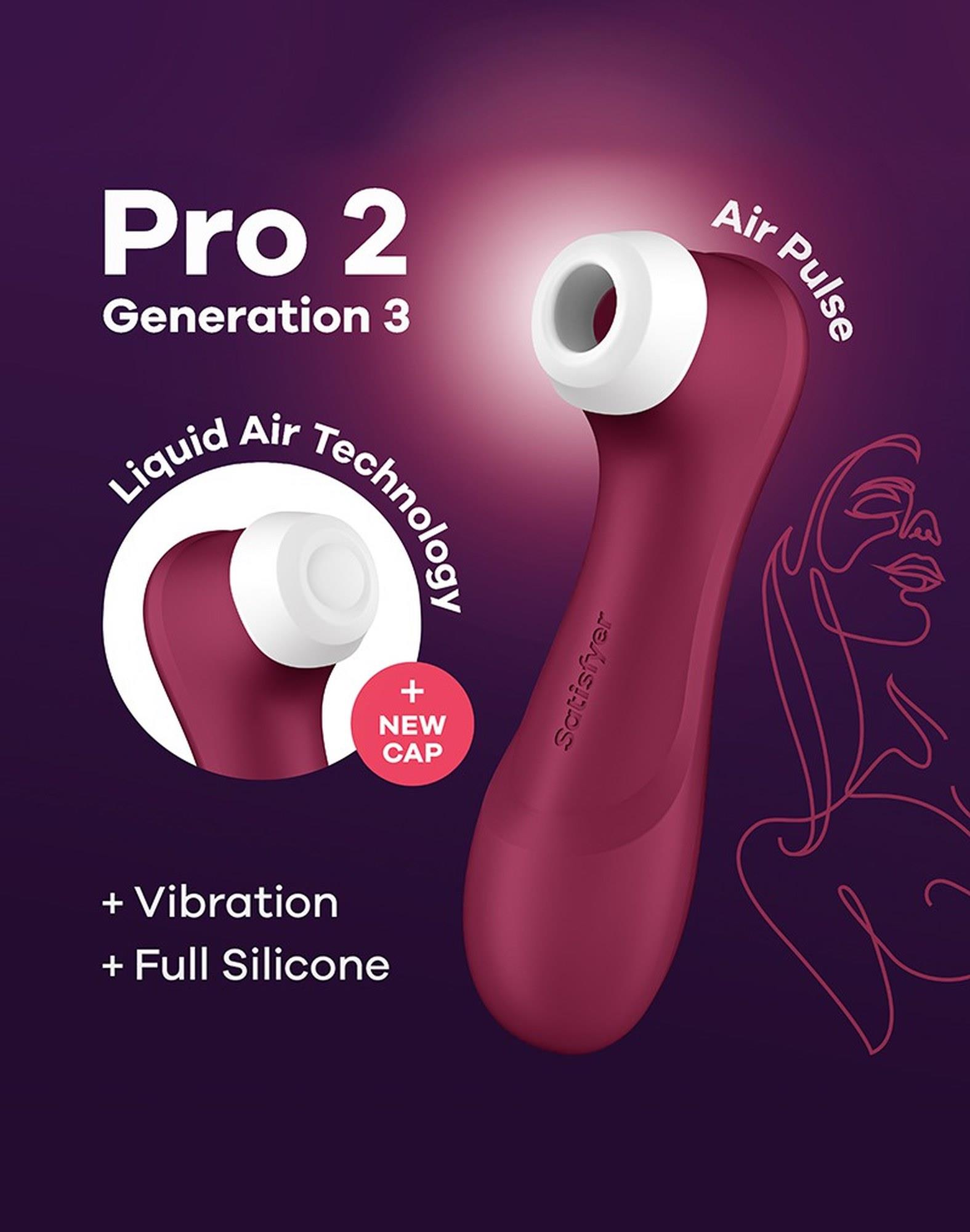 Pro 2 Generation 3 With Liquid Air Wine Red