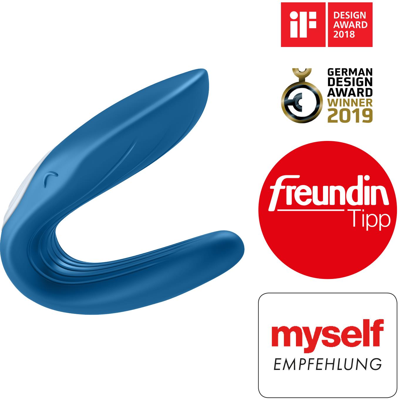 Wibrator dla par w kształcie litery U Partner Whale