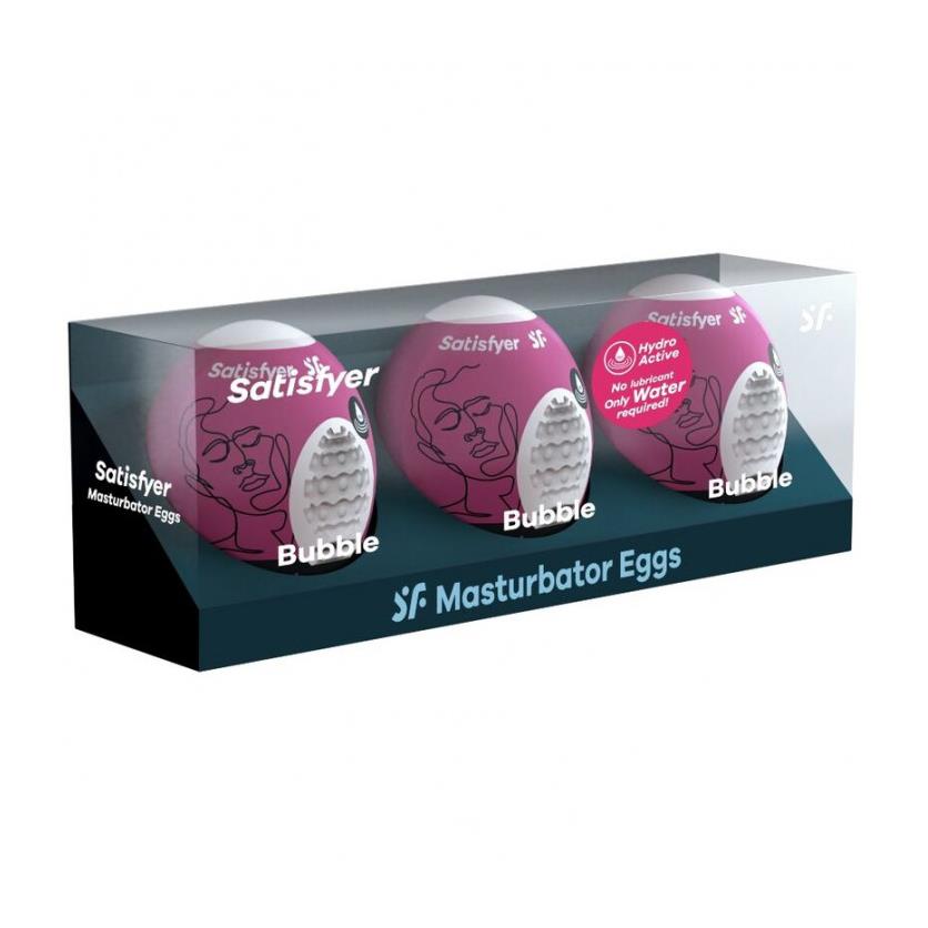 Masturbator-Eggs (Set Of 3 Bubble)