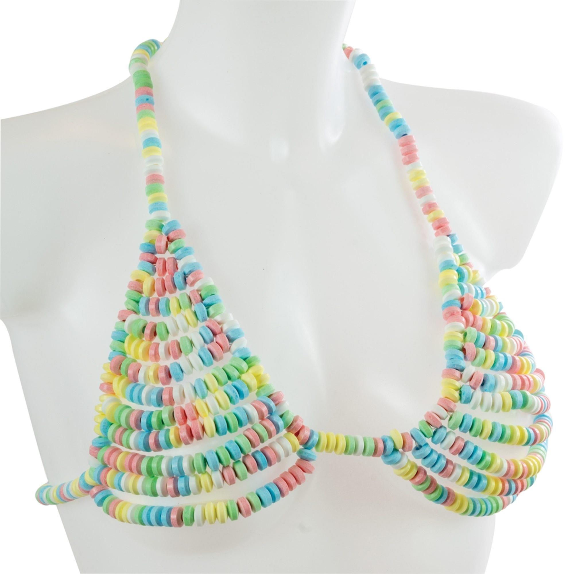 Biustonosz Z Koralików Cukierkowych