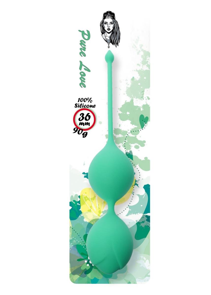 Silicone Kegel Balls 36mm 90g Green - Boss Series