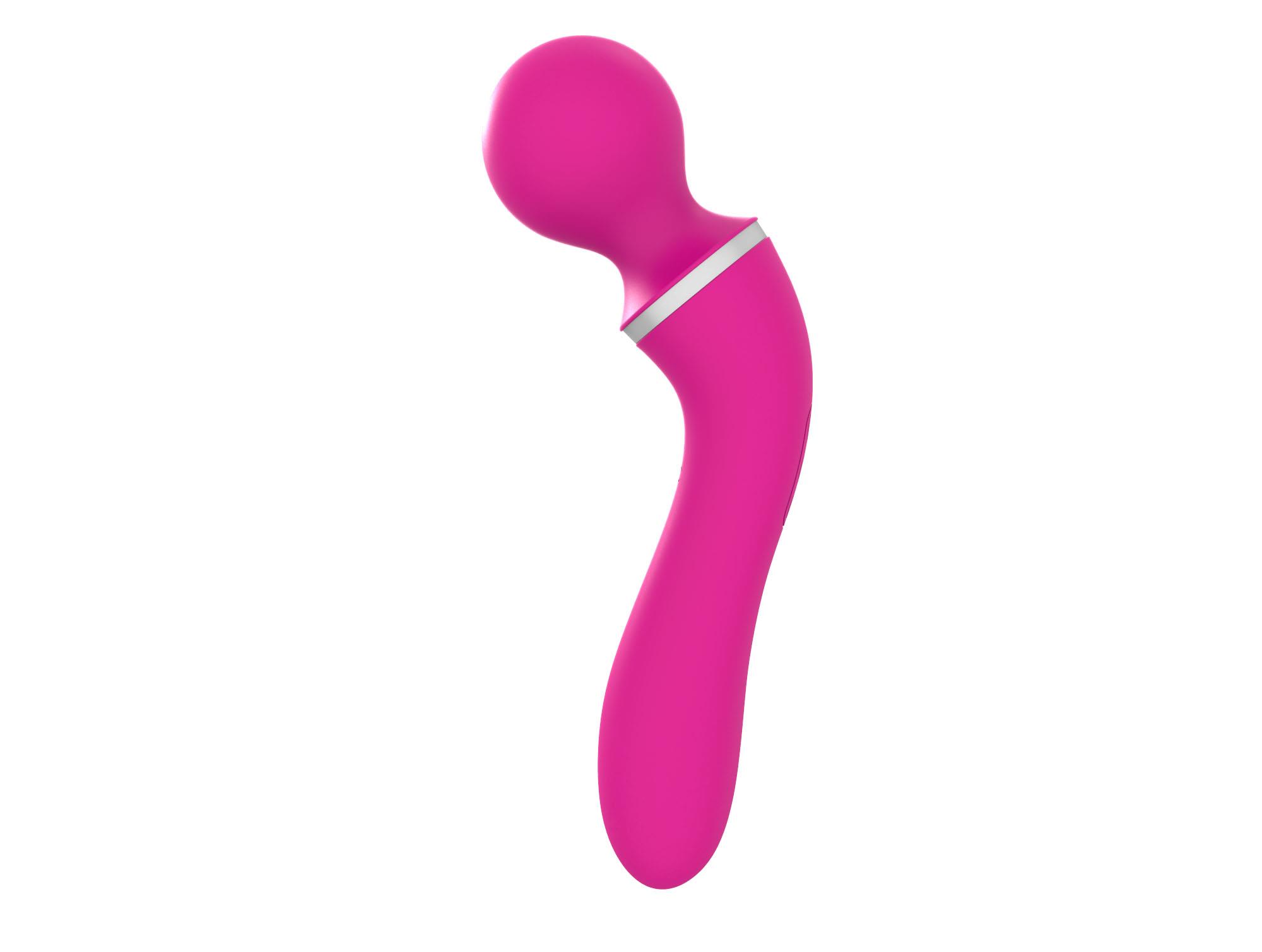 Dual Massager + Overlay Usb 10+10 Functions Pink