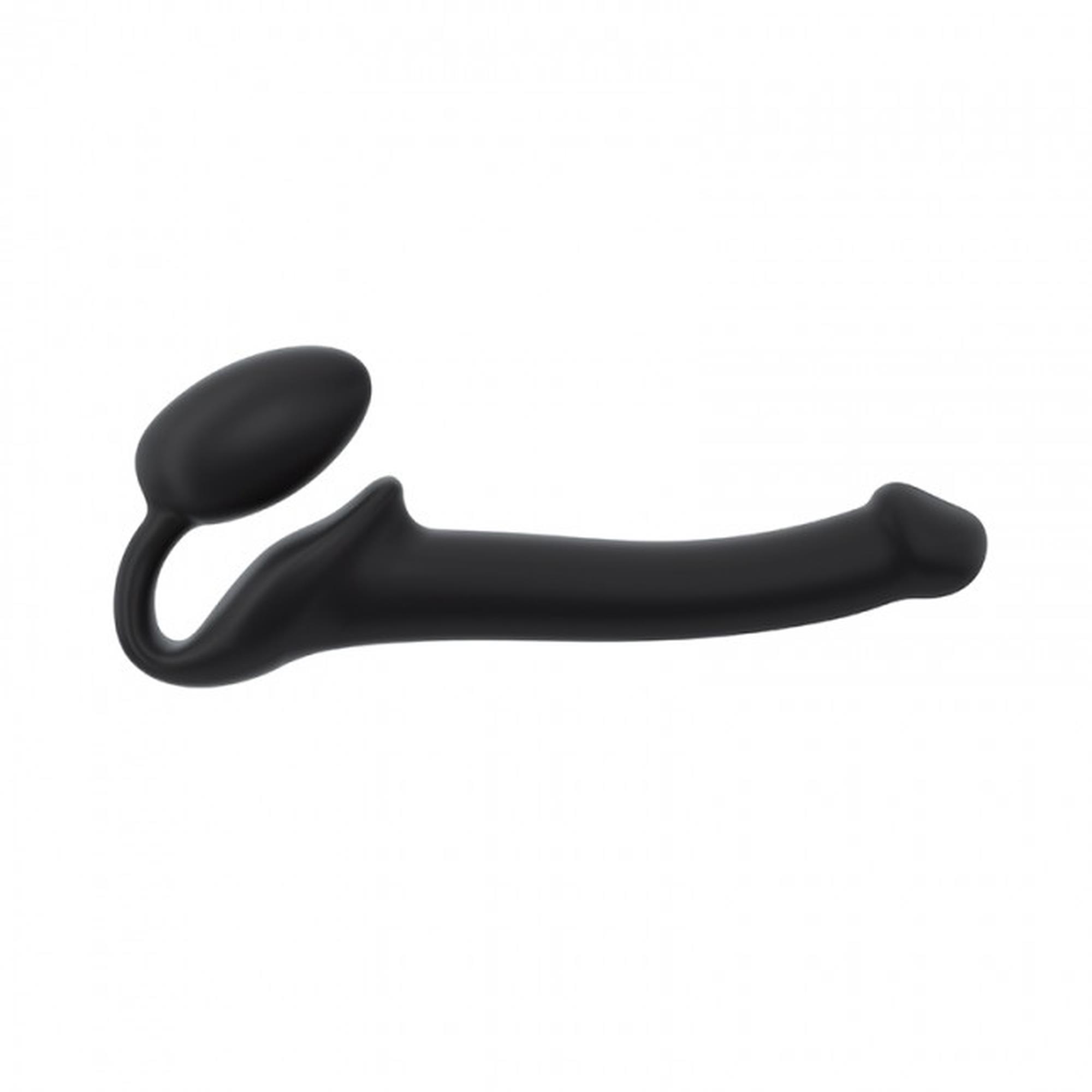 Semi-Realistic Bendable Strap-On Black - S