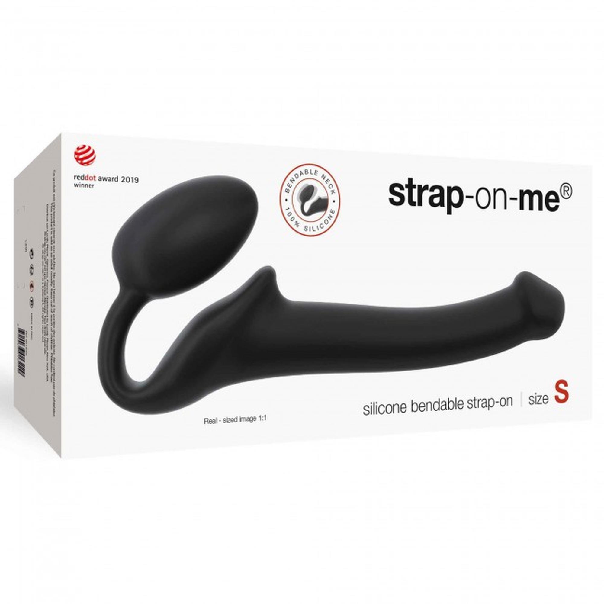 Semi-Realistic Bendable Strap-On Black - S