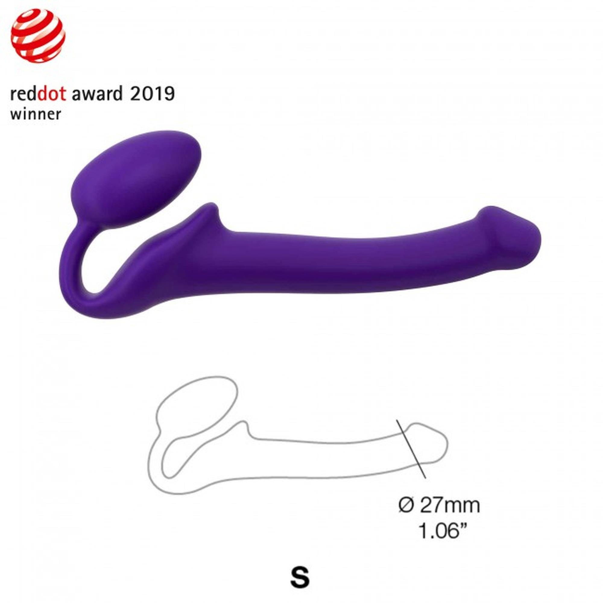 Semi-Realistic Bendable Strap-On Purple - S