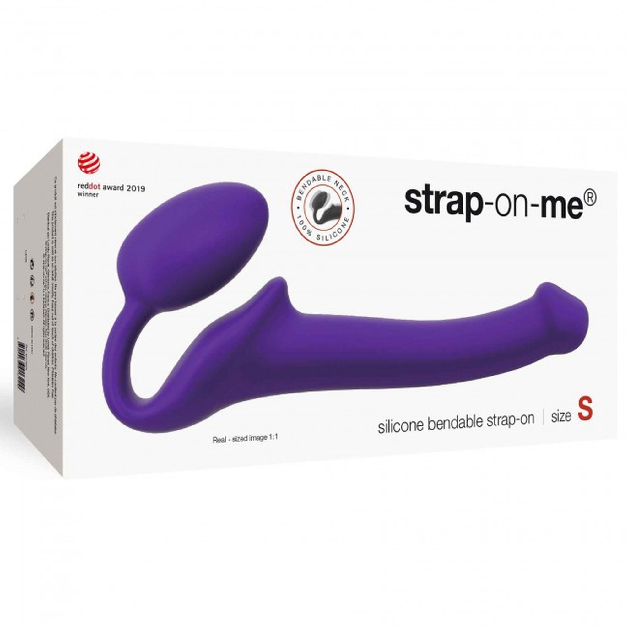 Semi-Realistic Bendable Strap-On Purple - S