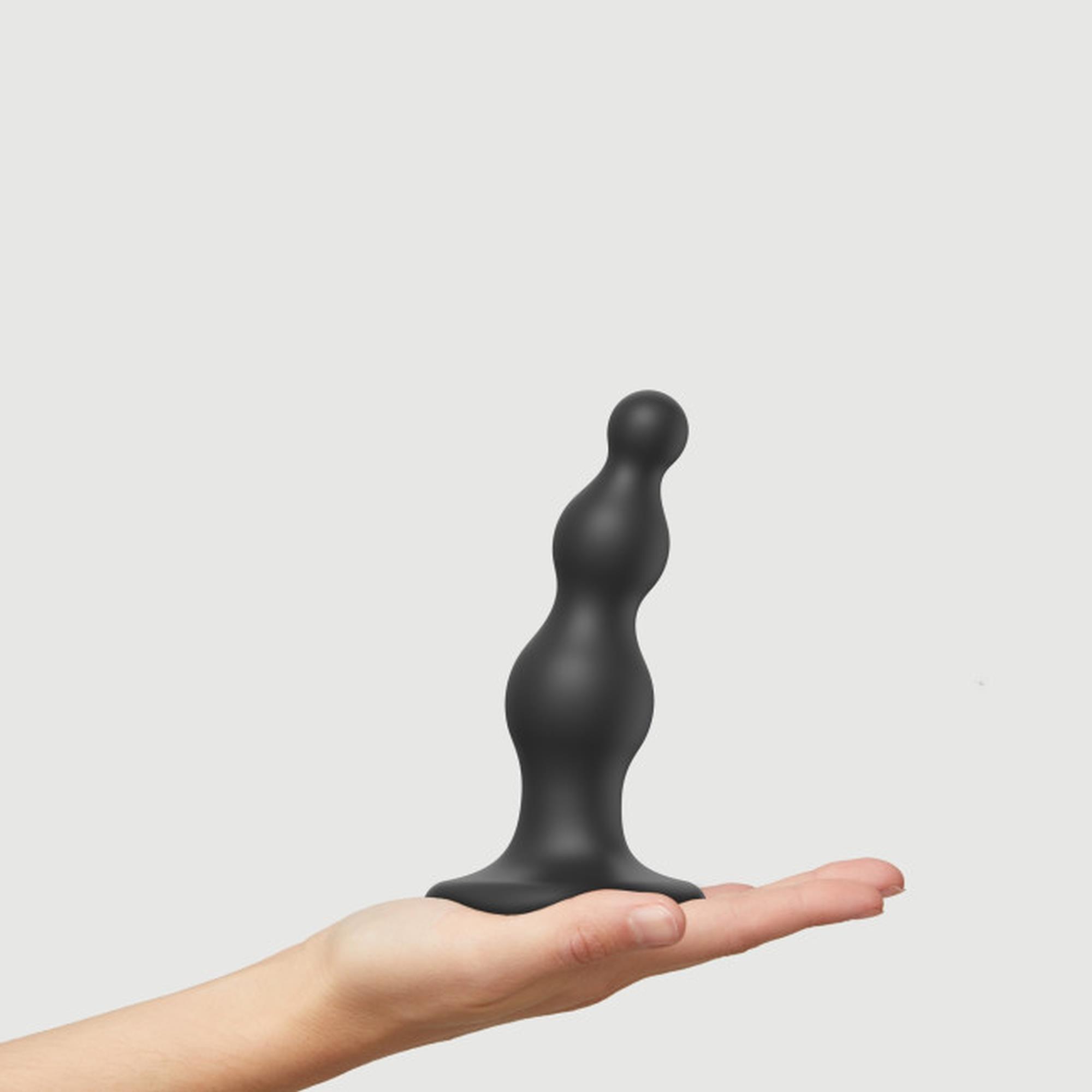 Dildo Plug Beads Black - S