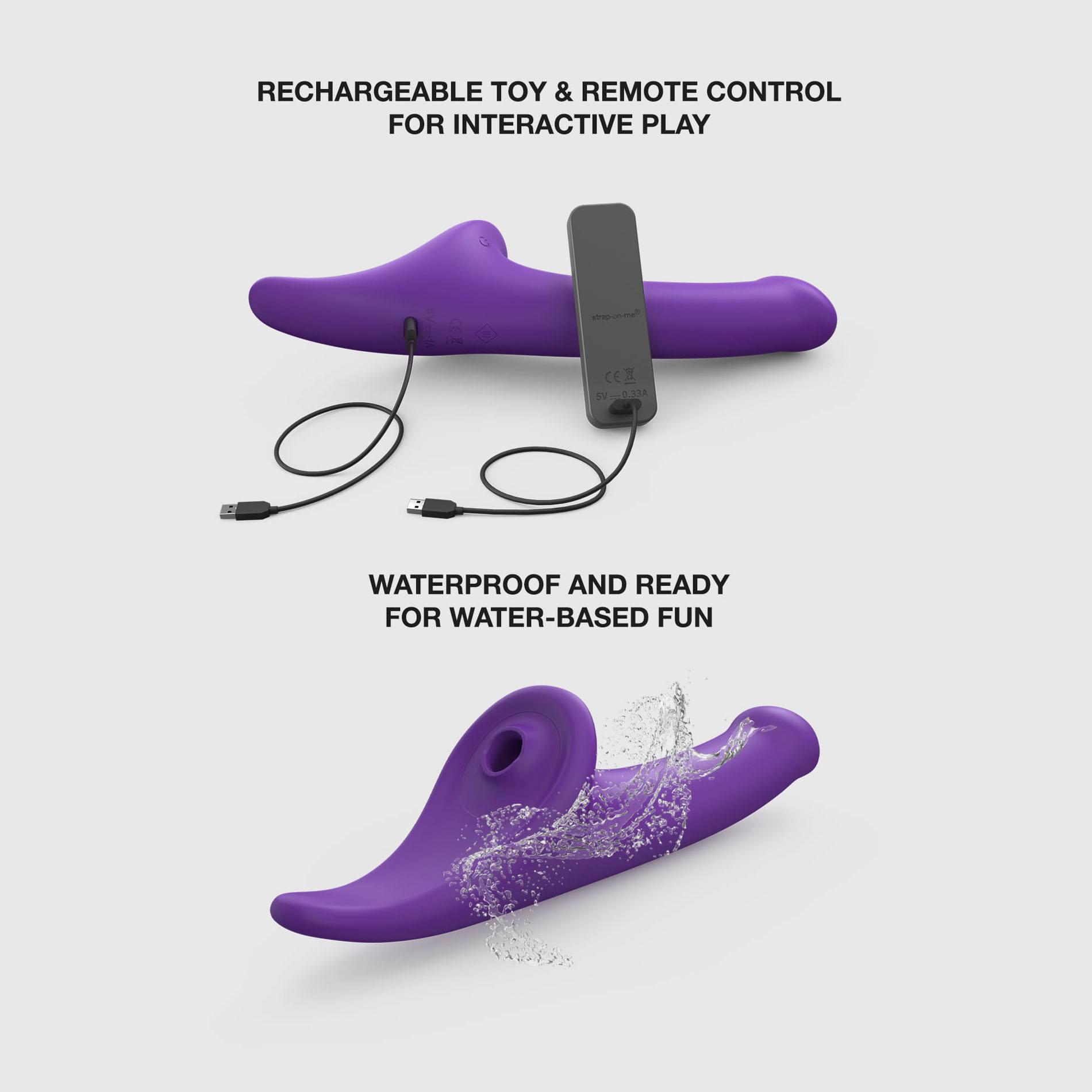 Multi Orgasm Dildo - S - Purple Tr