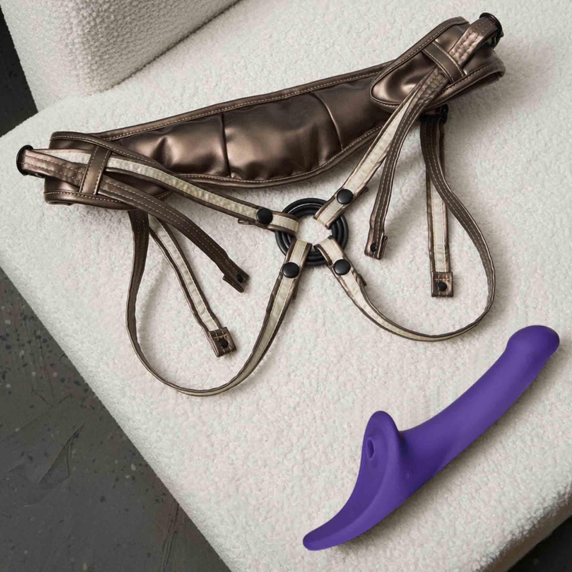 Multi Orgasm Dildo - S - Purple Tr