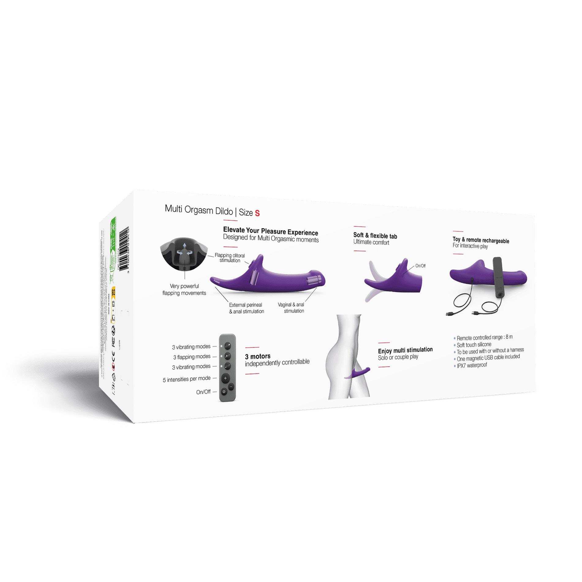 Multi Orgasm Dildo - S - Purple Tr