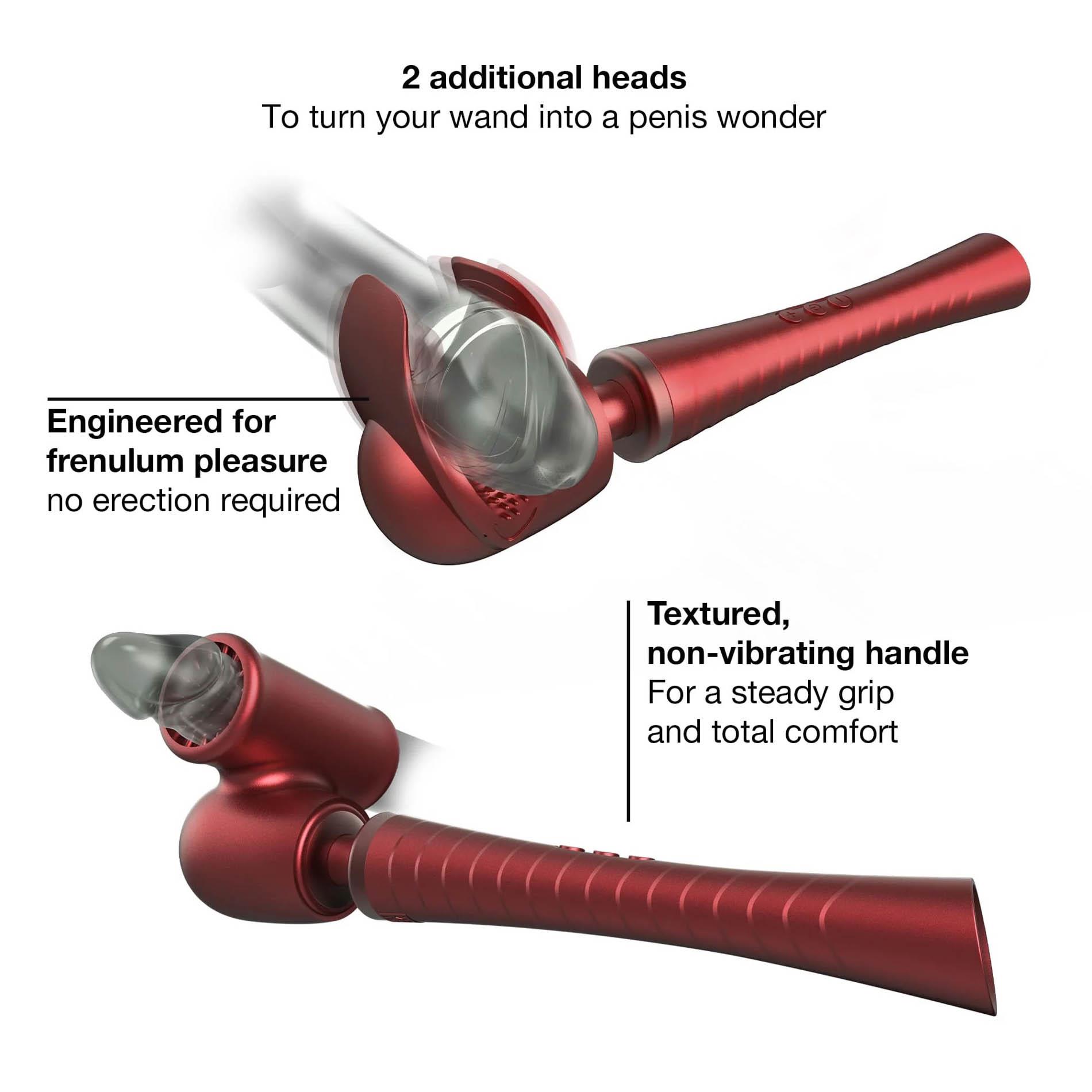 Man.wand Edgy Velvet Red