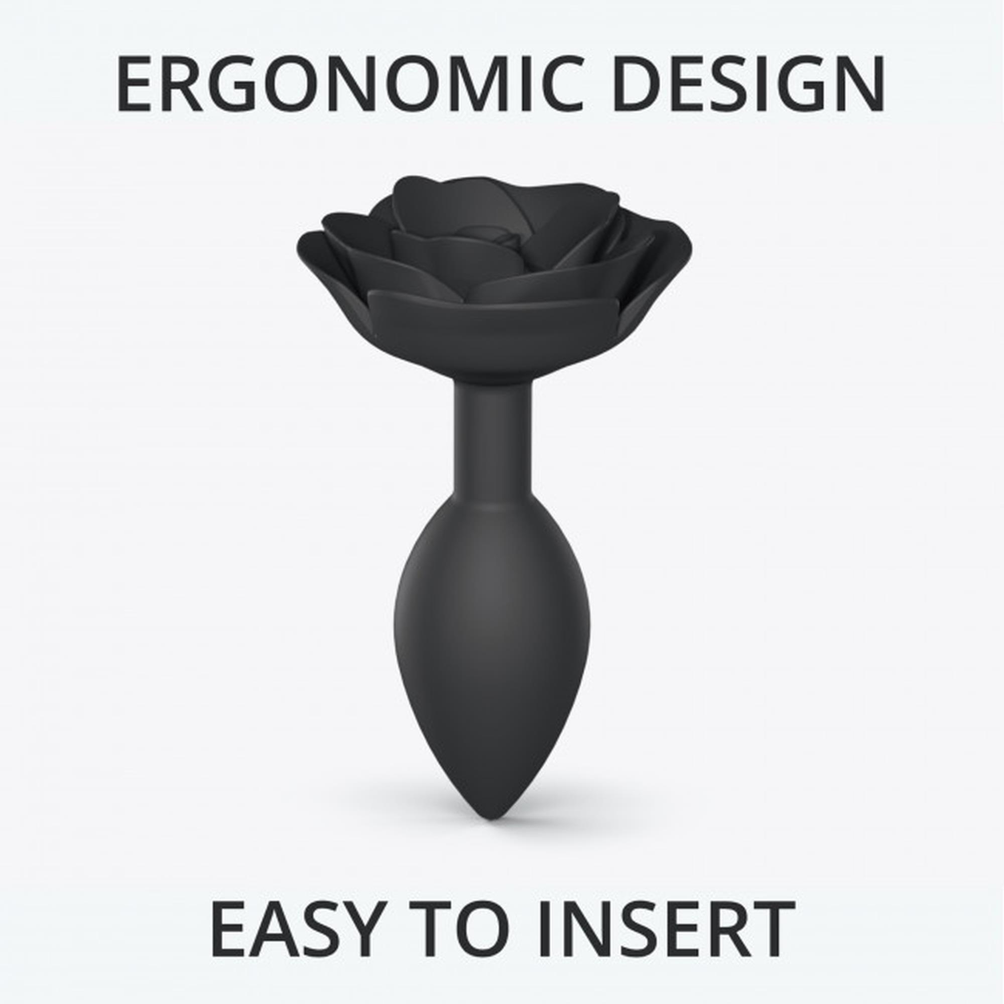 Open Roses L Size - Black Onyx