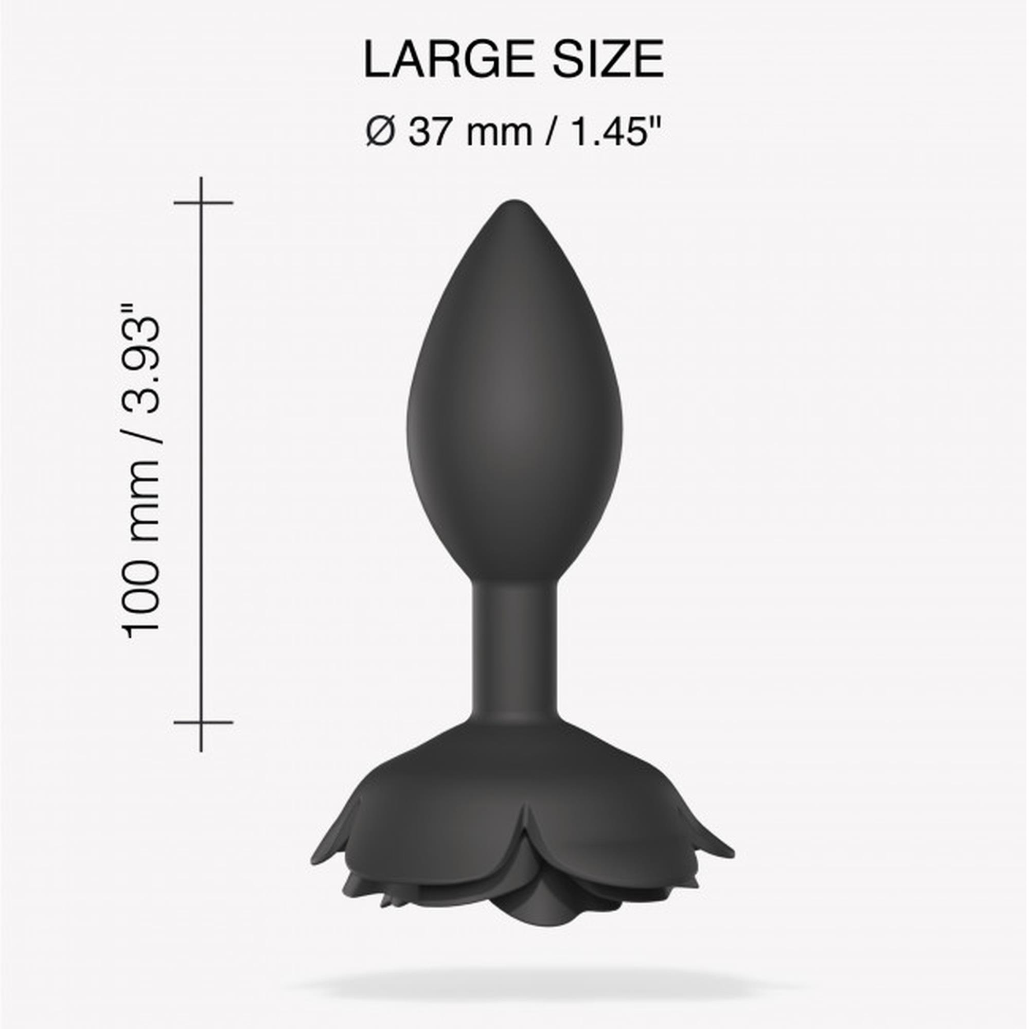 Open Roses L Size - Black Onyx