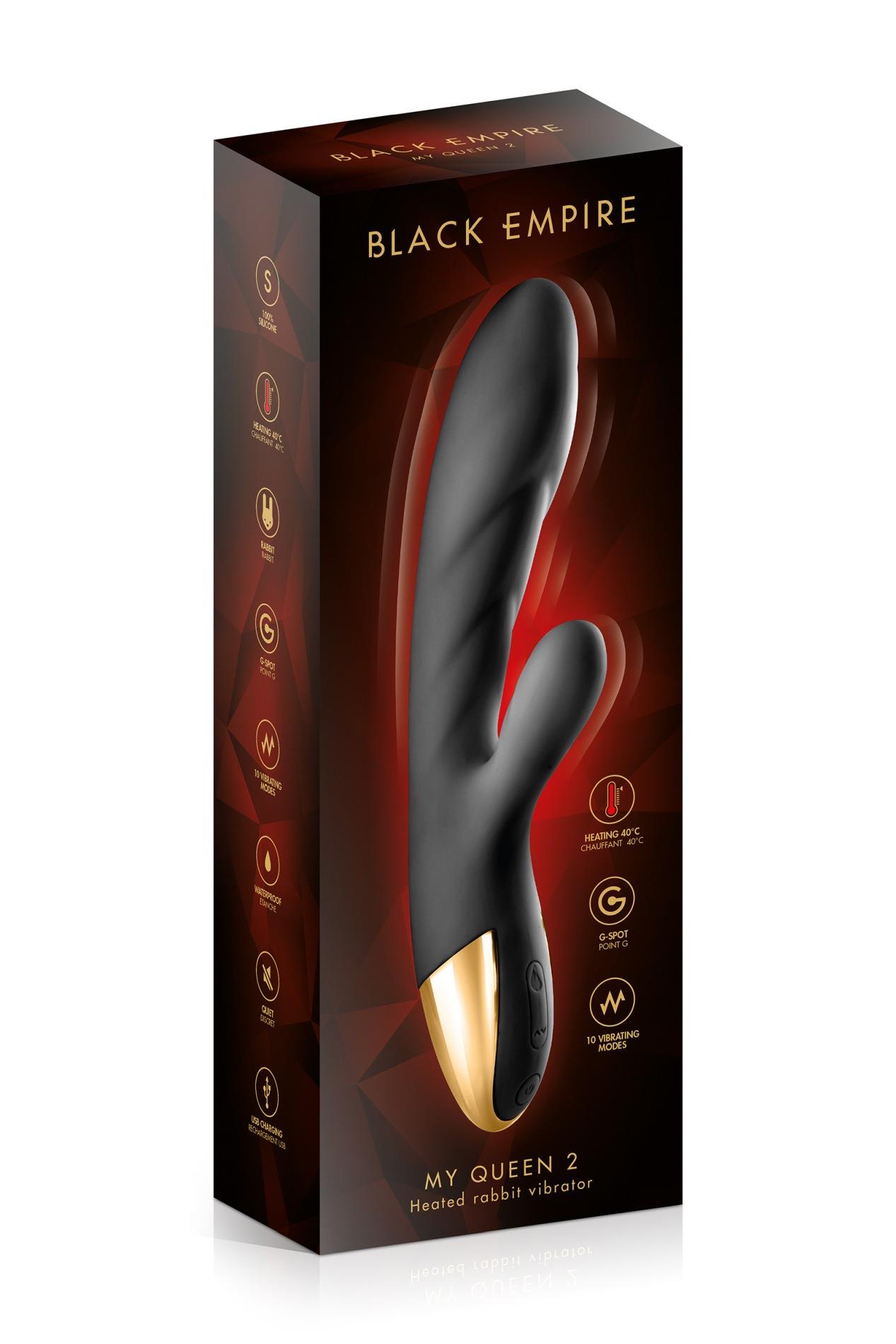 Rabbit Heat My Queen 2 Black Emp Vibrator