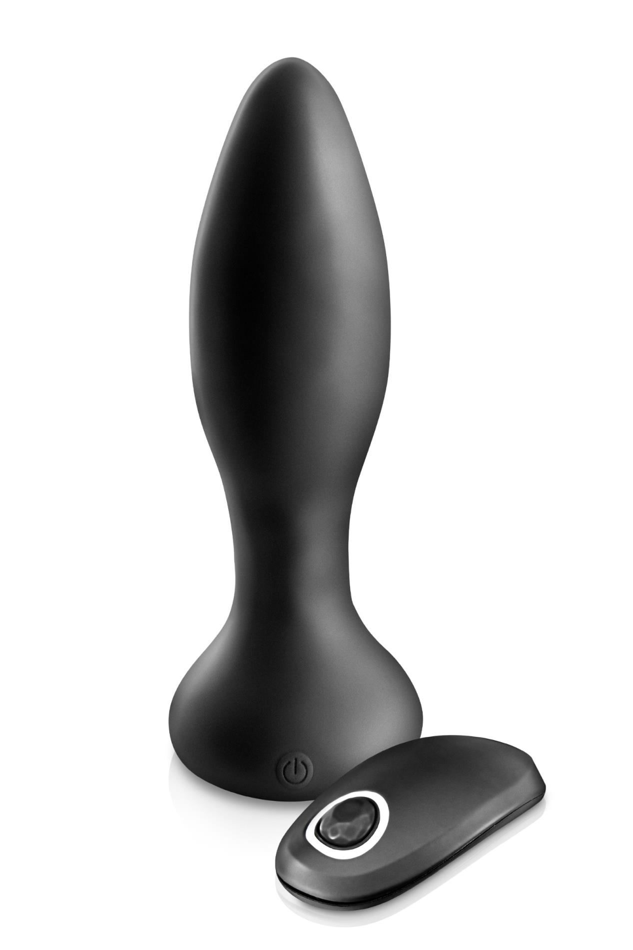 Anal Plug Anal Plug Vib Myking Black (Size: T3)