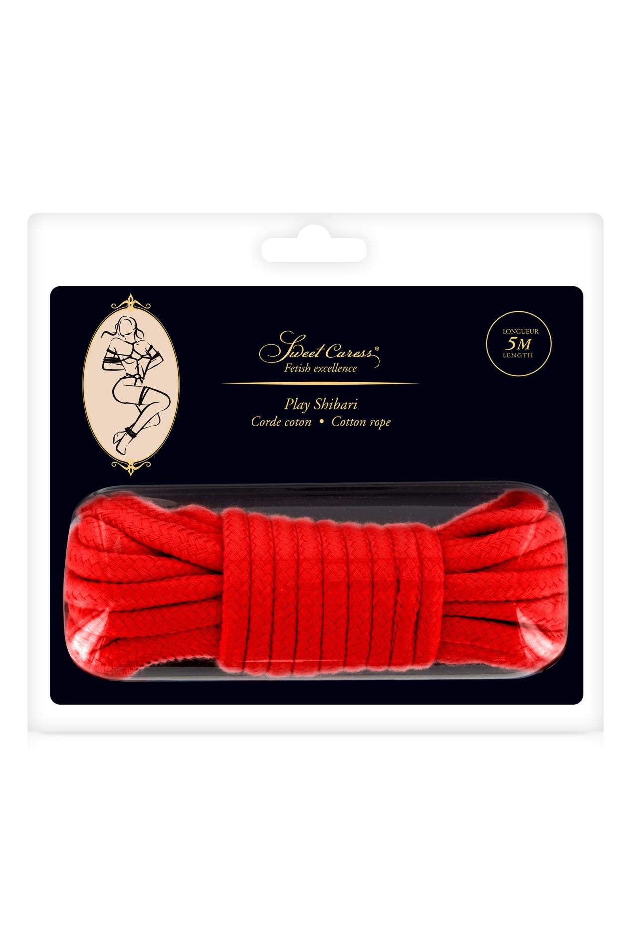 Sm Bondage Rope Red 5M (Size: T1)