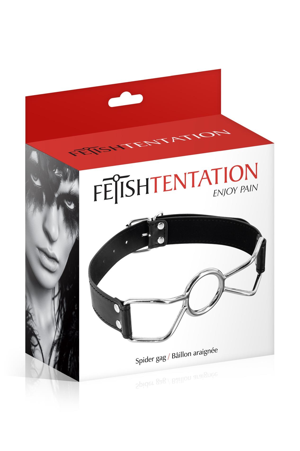 Spider Open Mouth Gag Black