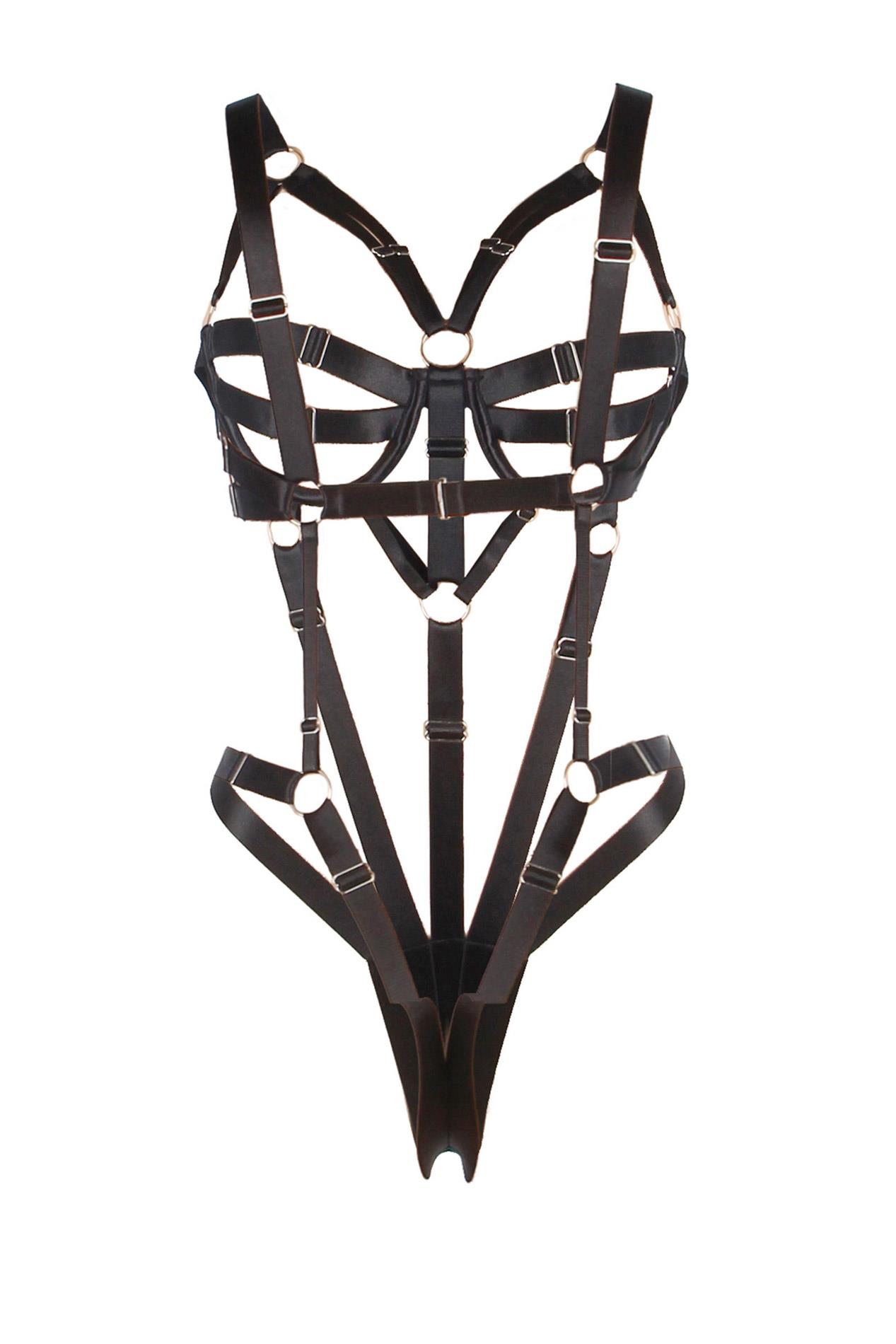 Adjustable Body Harness Black