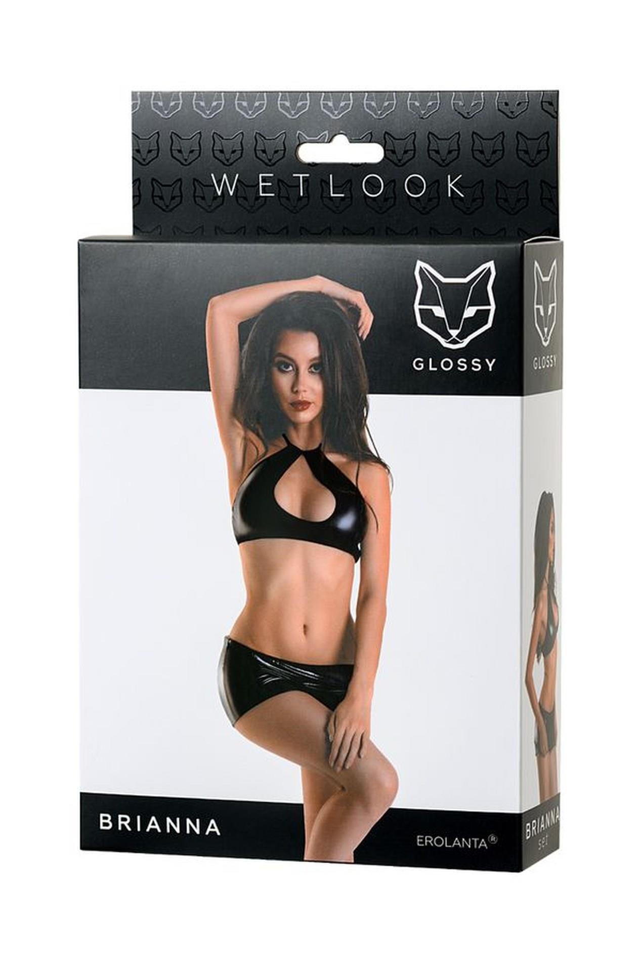 Wetlook Shiny Set Brianna - Black S