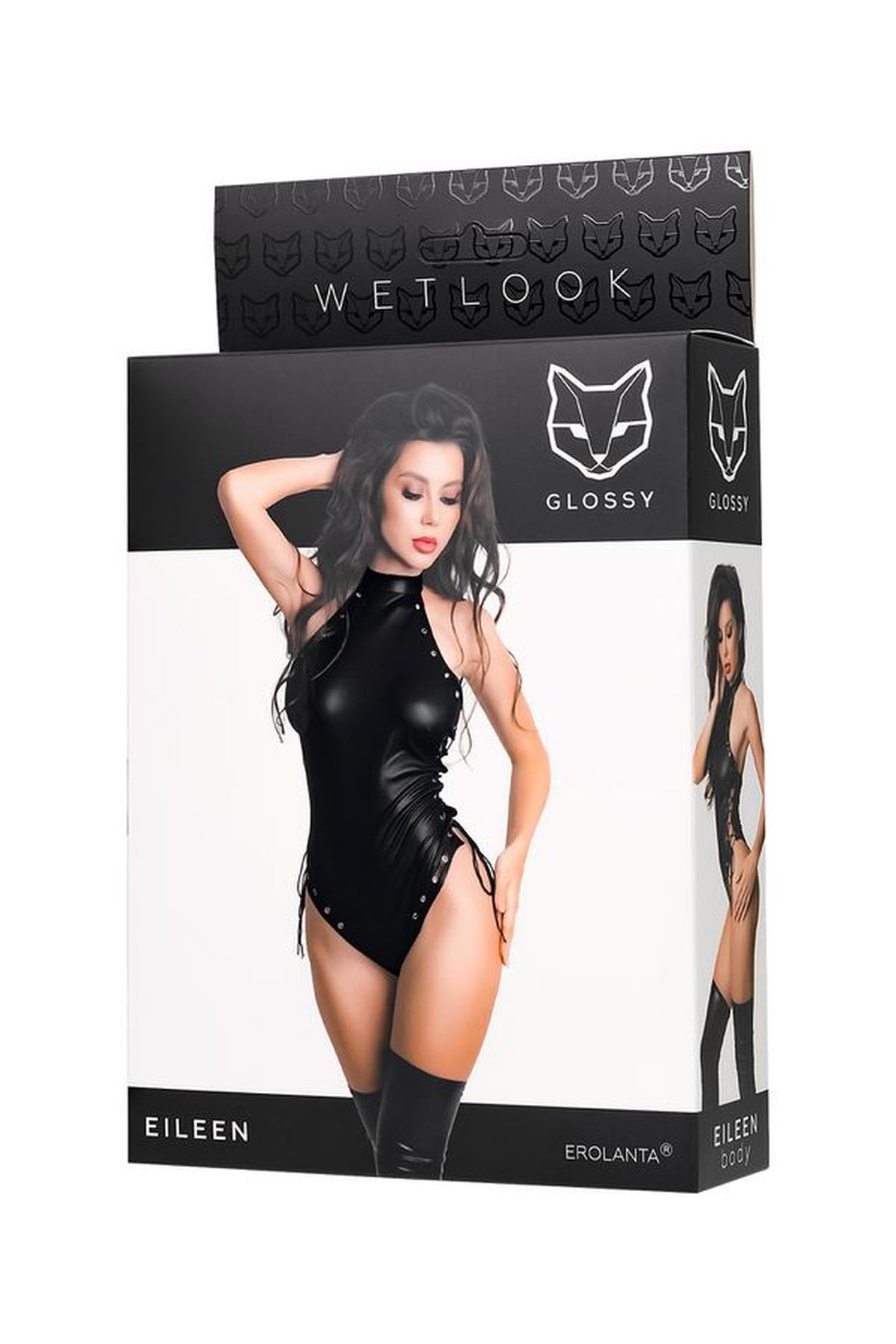Wetlook Body Eileen - Black L