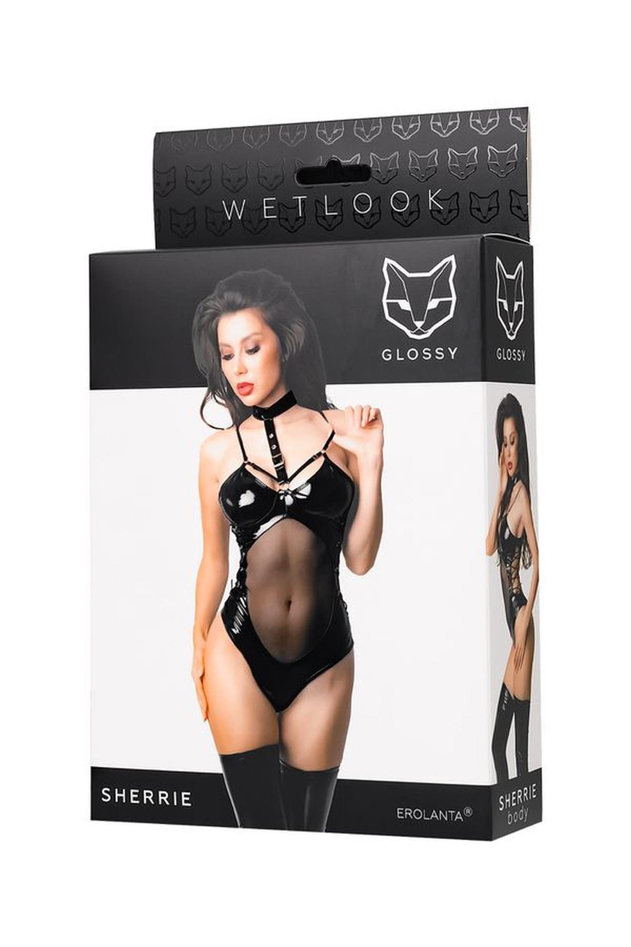 Wetlook Body Sherrie - Black L