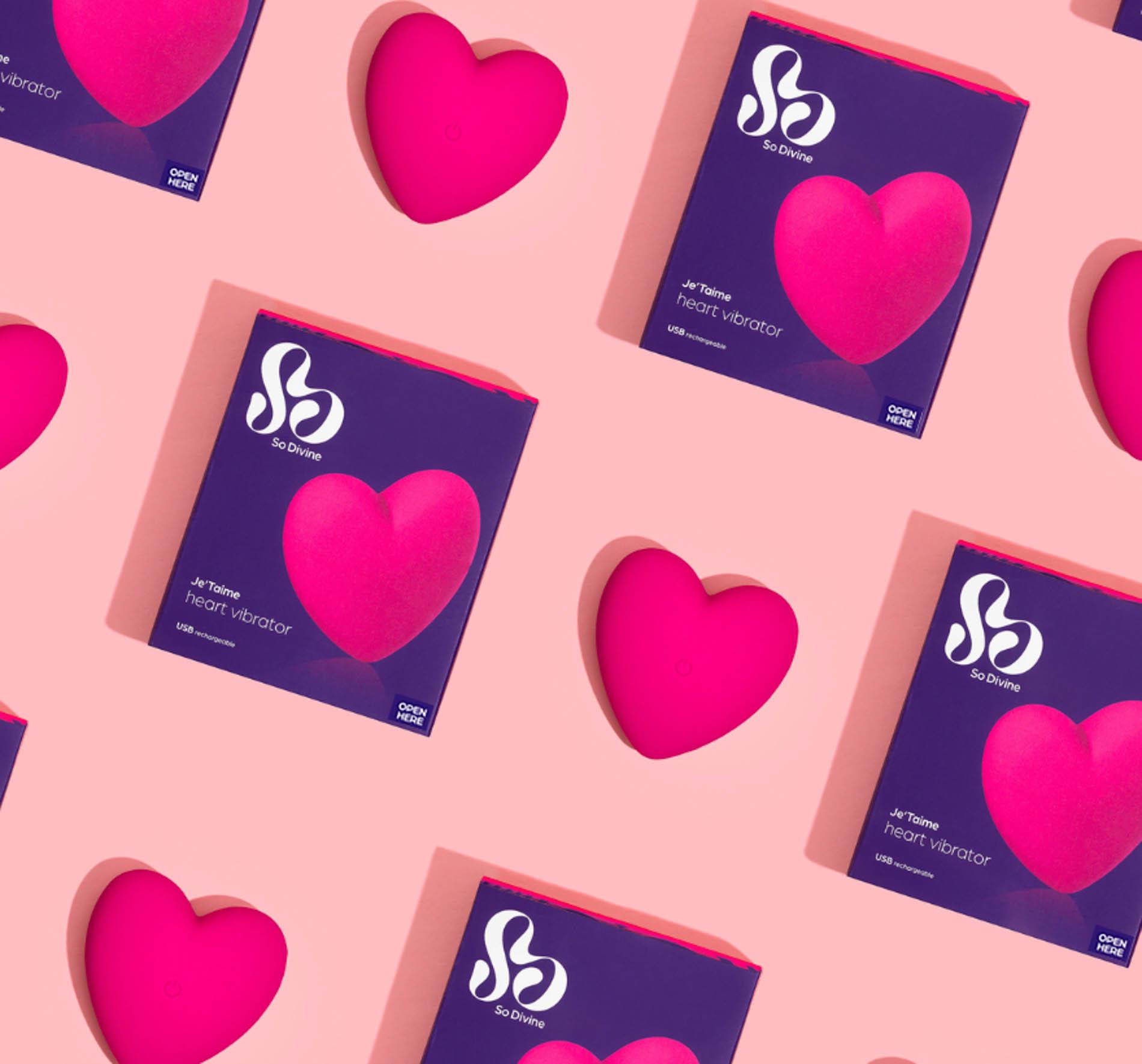 Je T'aime Couple's Heart Vibrator