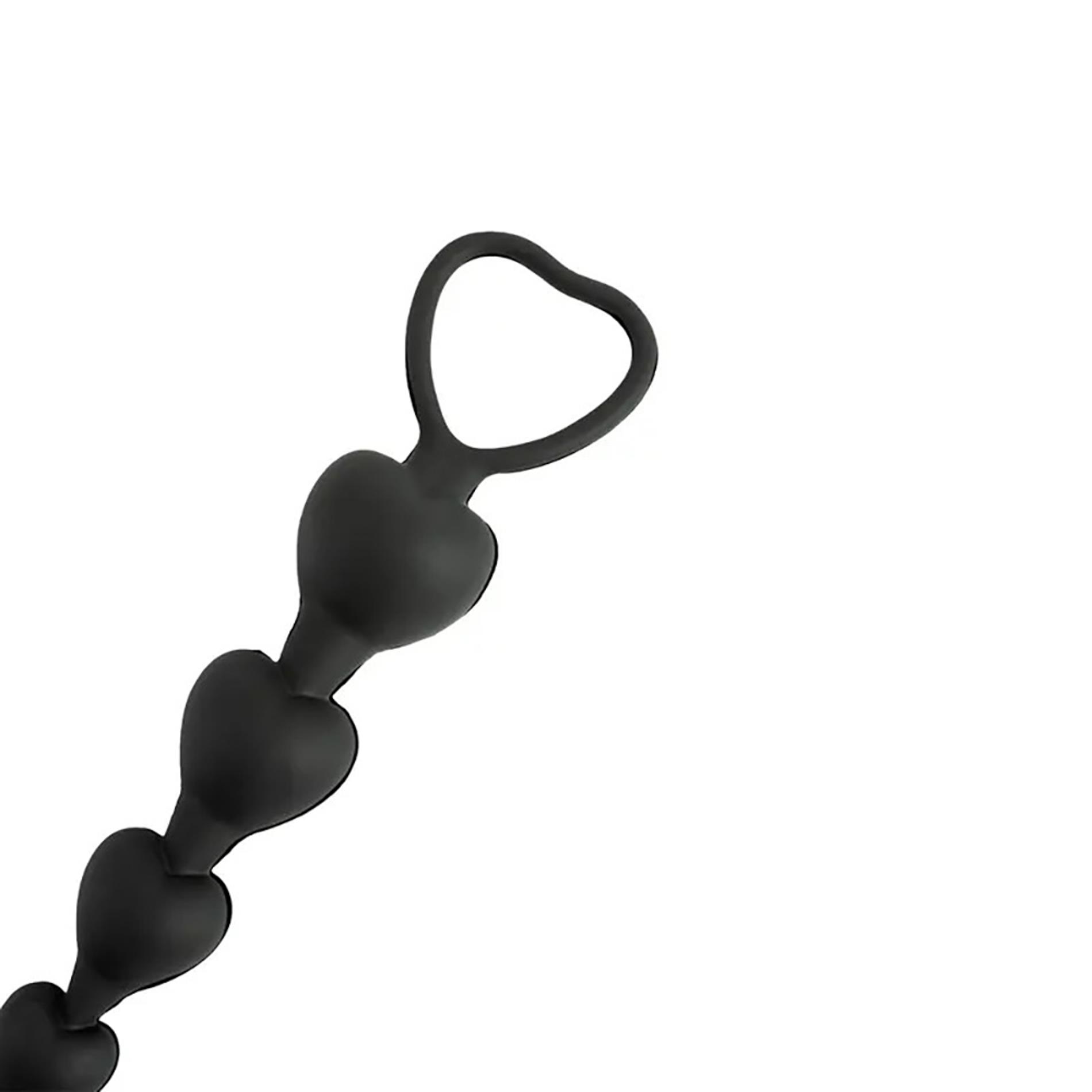 Anal Beads Black Heart