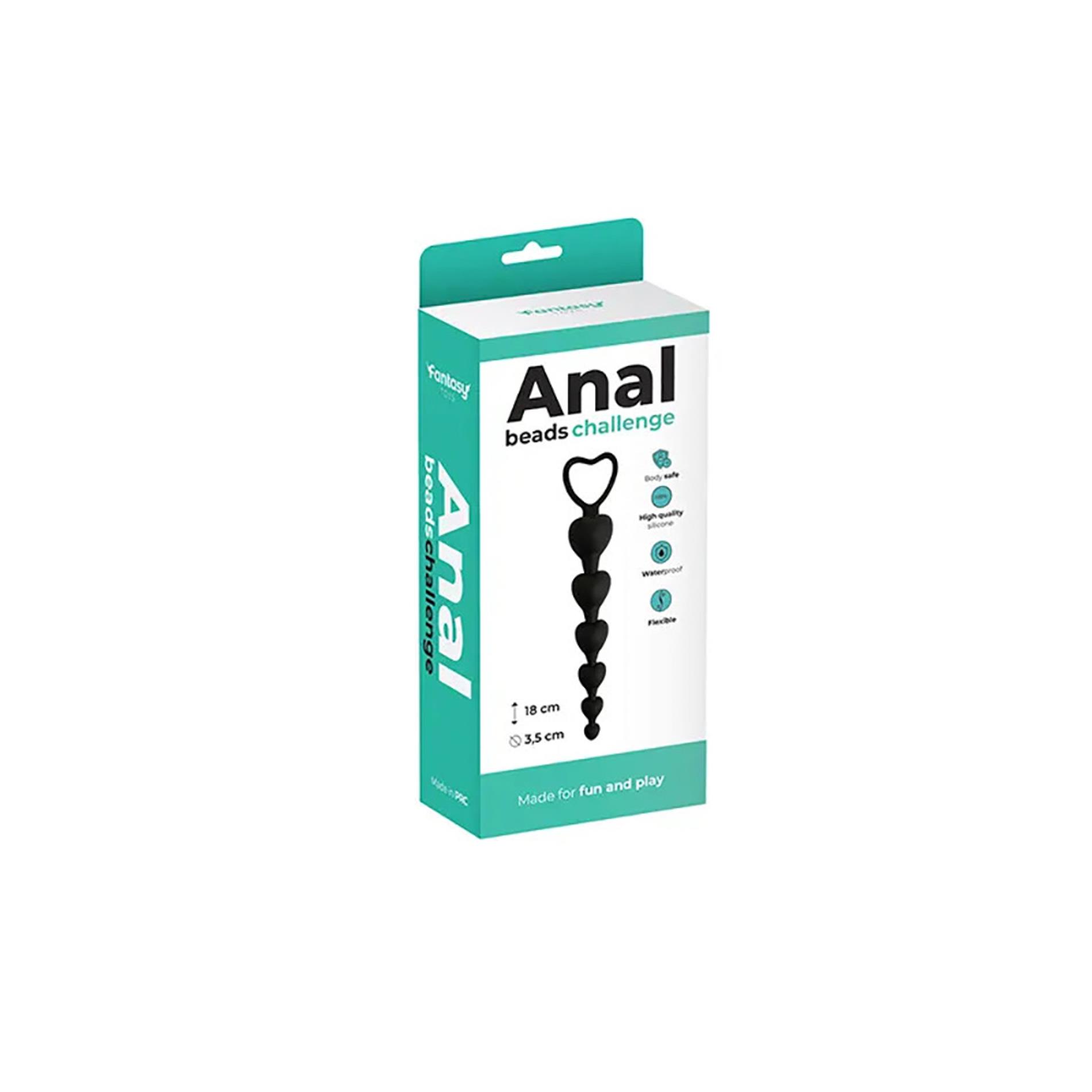 Anal Beads Black Heart