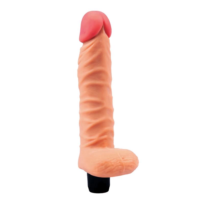 Soft Vibrator With Testicles 21 Cm – The Real Deal