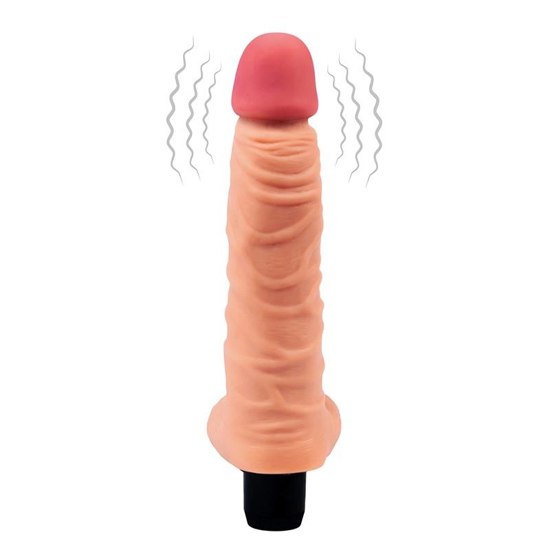 Soft Vibrator With Testicles 21 Cm – The Real Deal