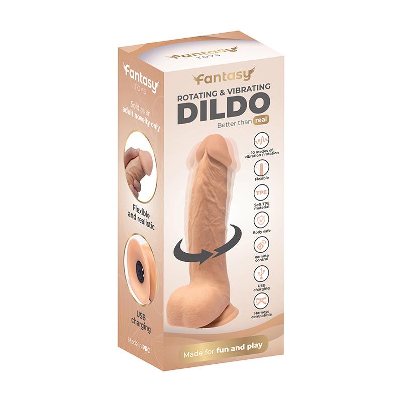 Rotating Vibro Dildo 22 Cm