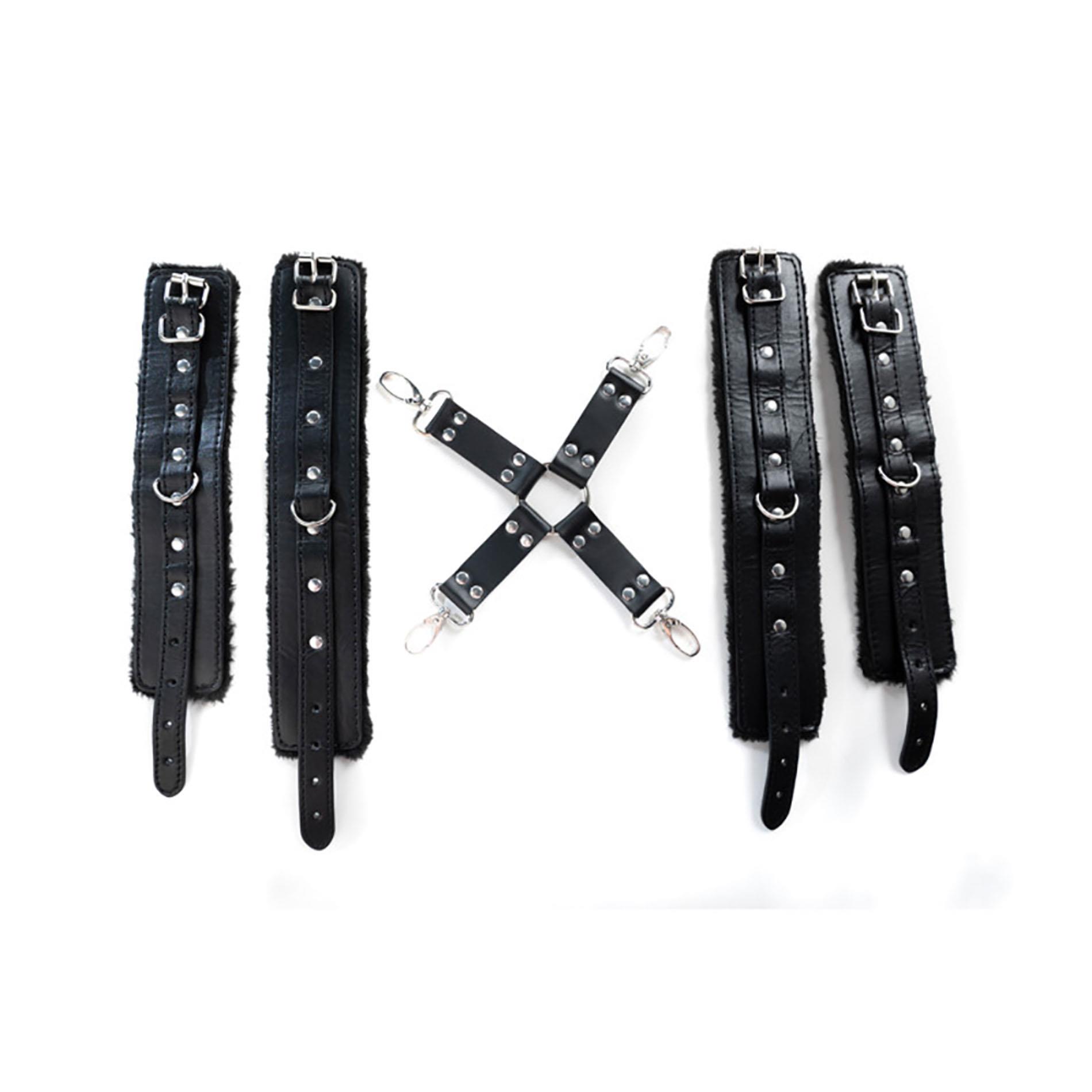 Black Hogtie With Comfy Wrist And Ankle Cuffs