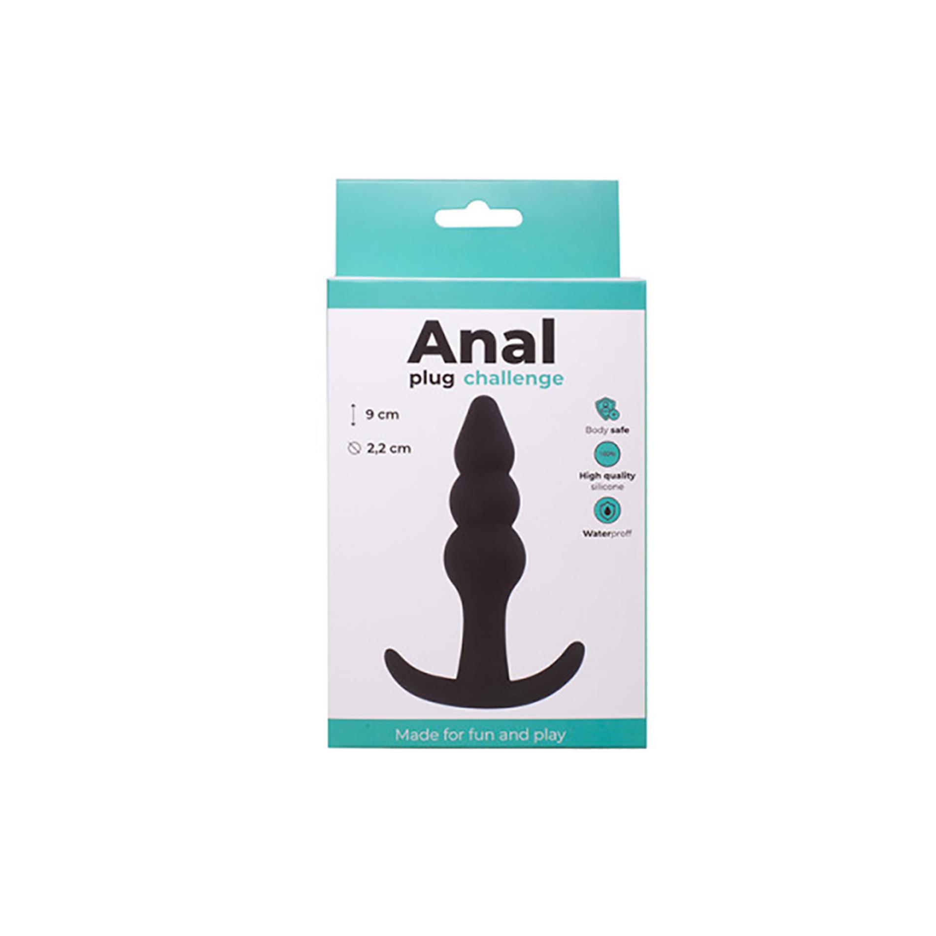 Anal Plug Black Beaded