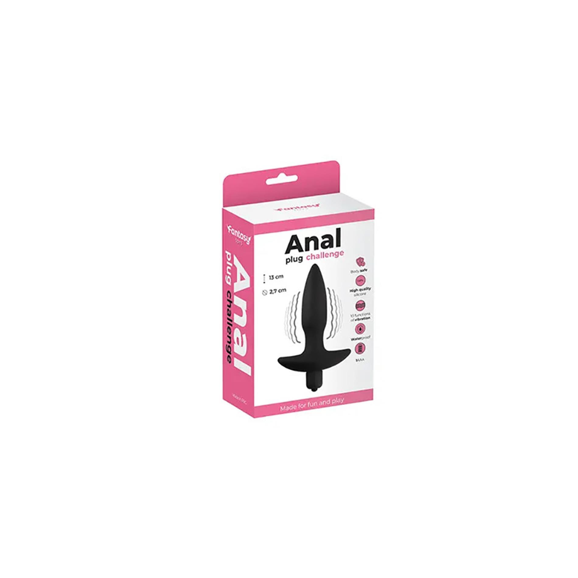Anal Plug Black Vibrating