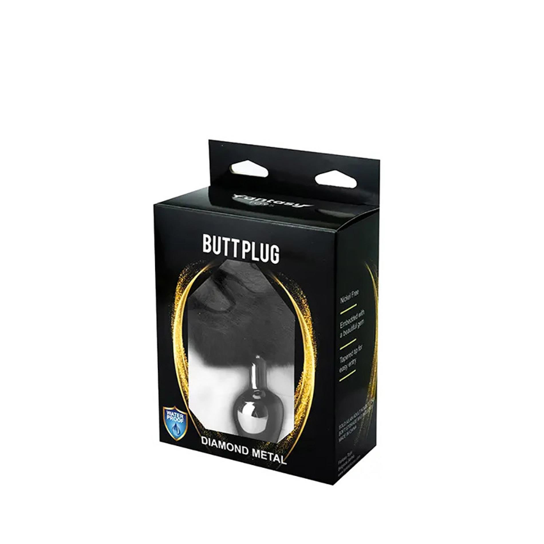 Butt Plug Black Bunny Tail