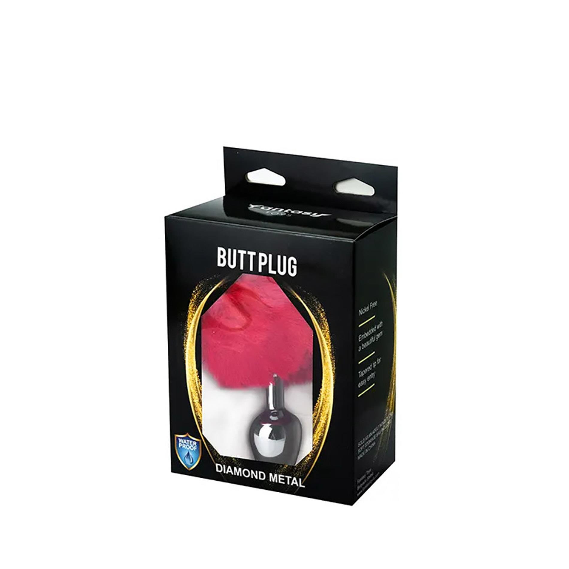 Butt Plug Red Bunny Tail