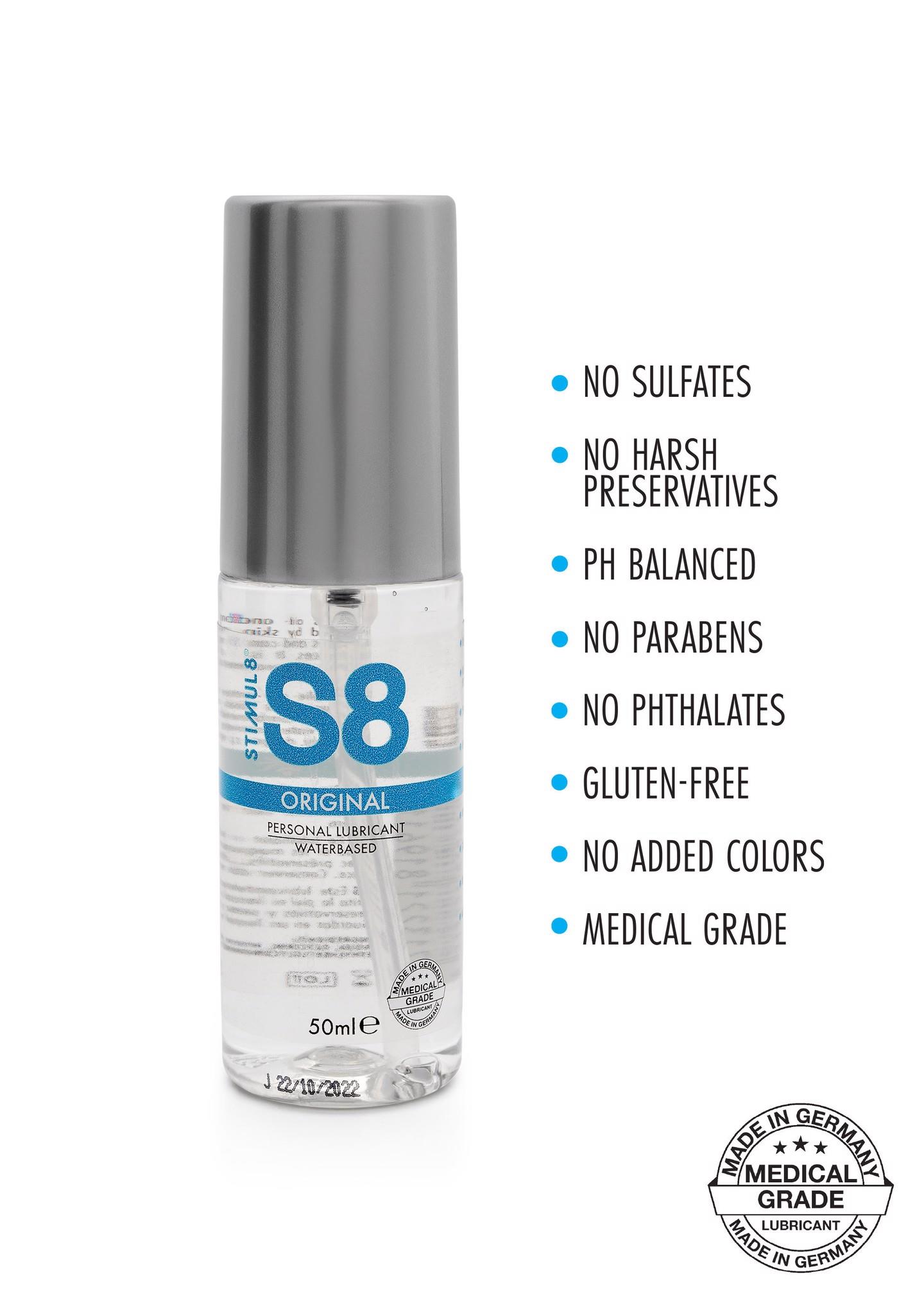 S8 Waterbased Lube 50Ml Original
