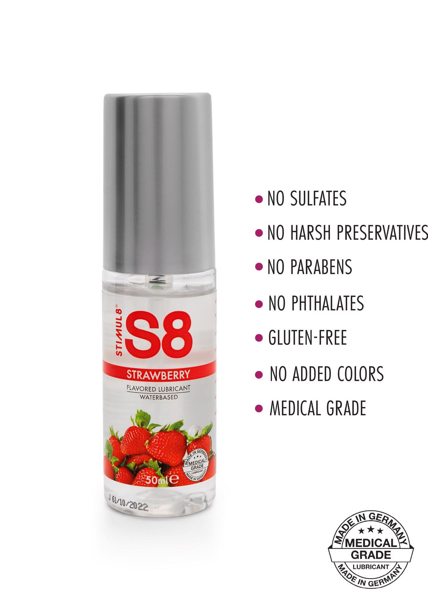 S8 Wb Flavored Lube 50Ml Strawberry