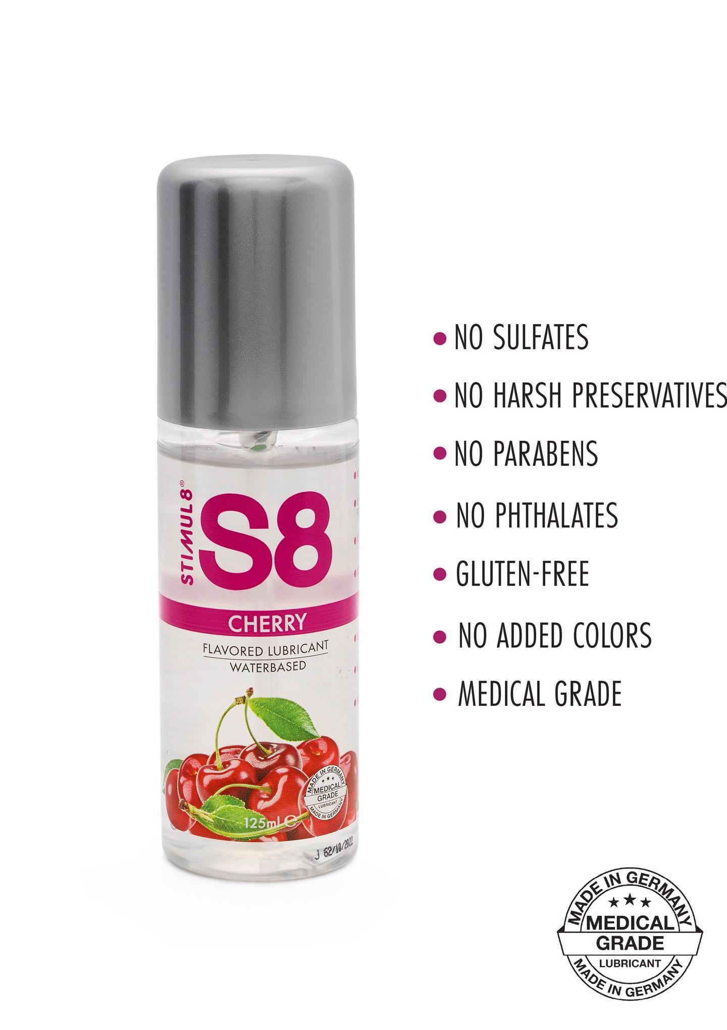 S8 Wb Flavored Lube 125Ml Cherry