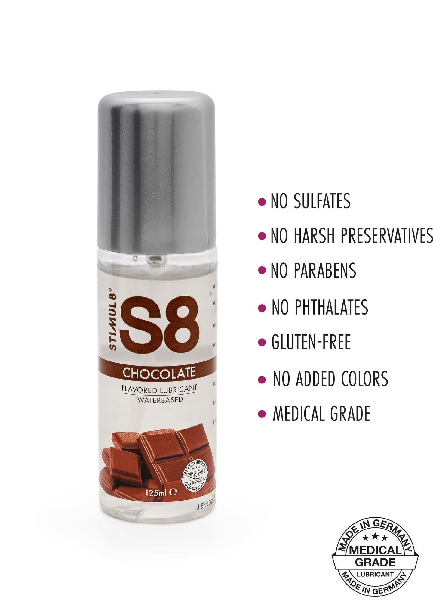 S8 Wb Flavored Lube 125Ml Chocolate